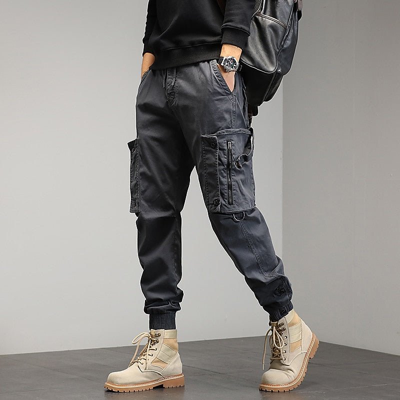 Bobby | Chic Multi Pocket Cargo Trousers with Tapered Joggers Fit