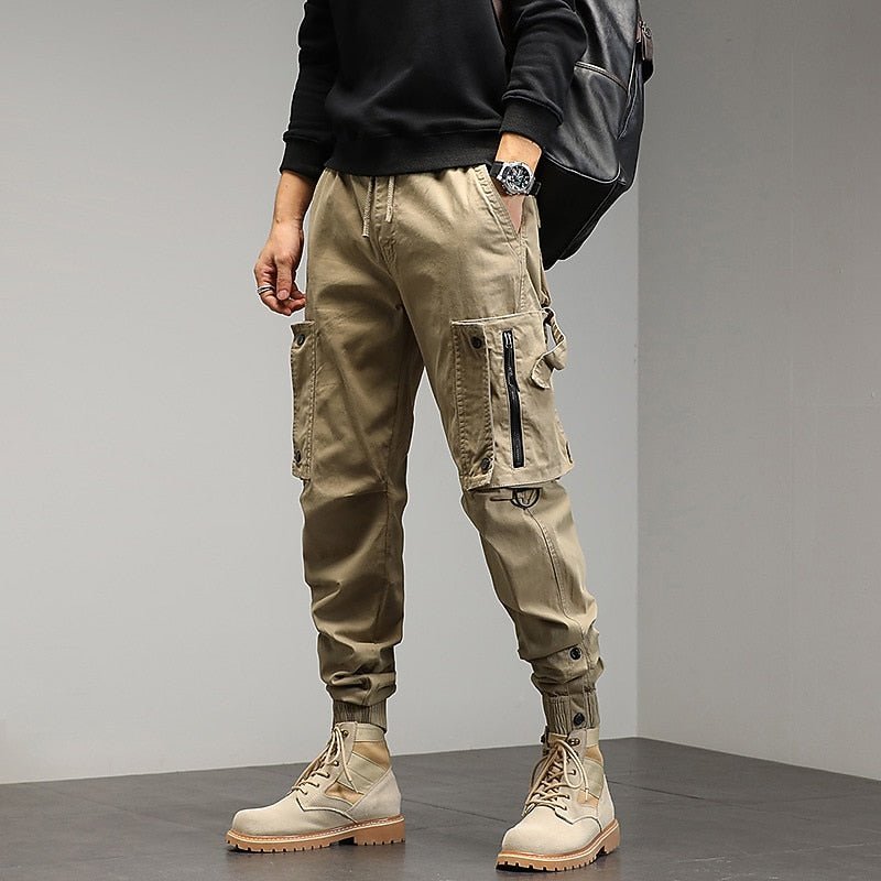 Bobby | Chic Multi Pocket Cargo Trousers with Tapered Joggers Fit