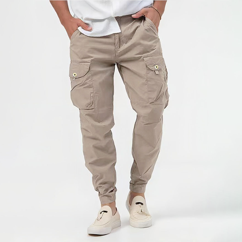 Bobby | Refined Utility Cargo Trousers with Drawstring Waist