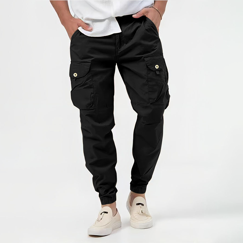Bobby | Refined Utility Cargo Trousers with Drawstring Waist