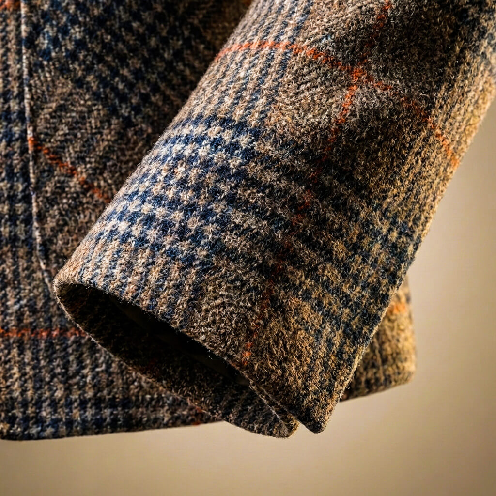 Bobby | Single-Breasted Houndstooth Check Tweed Jacket