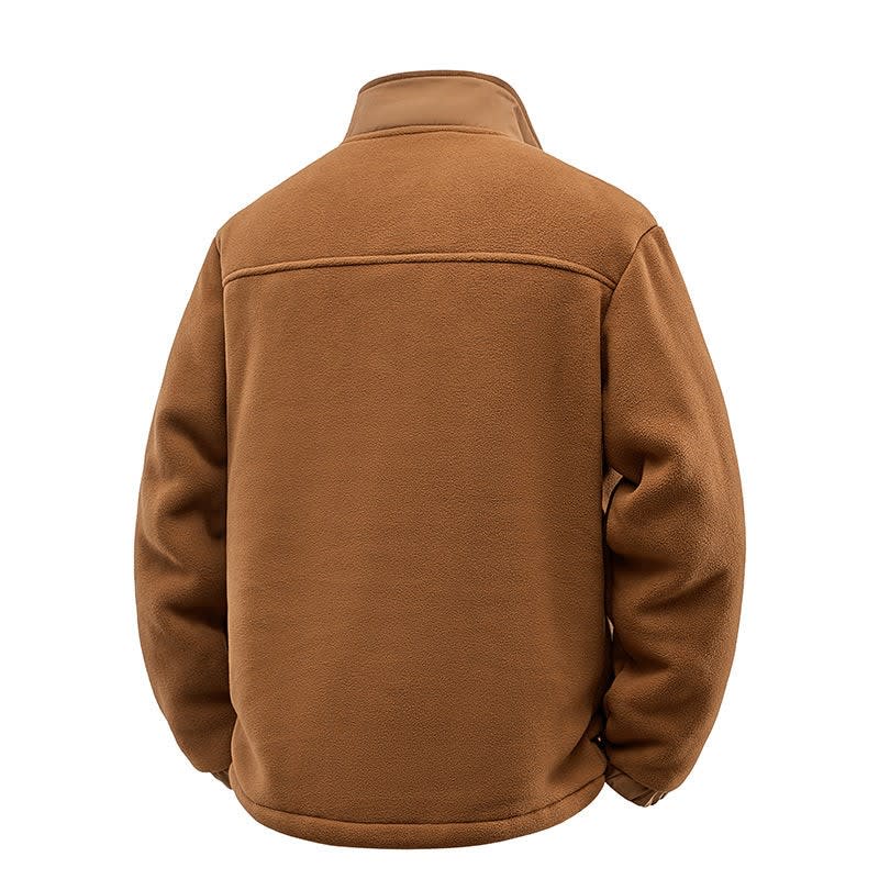 Bobby | Stand Collar Zip Up Mens Sherpa Jacket