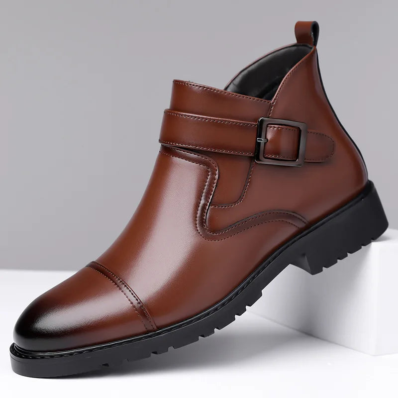 Bobby | Stylish Buckle Strap Mens Boots