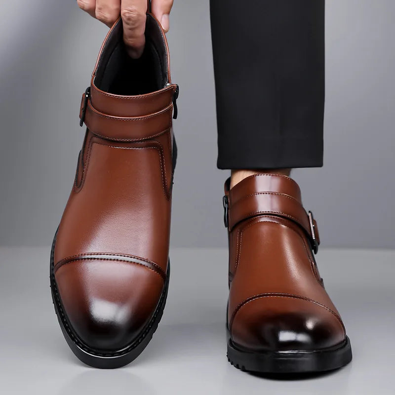 Bobby | Stylish Buckle Strap Mens Boots