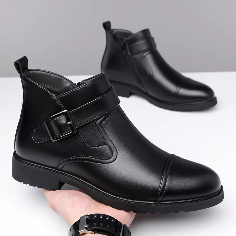 Bobby | Stylish Buckle Strap Mens Boots