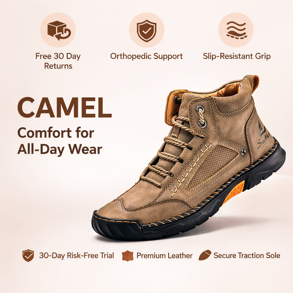 Bobby | Timeless Lace-Up Mens Boots with Chunky Soles