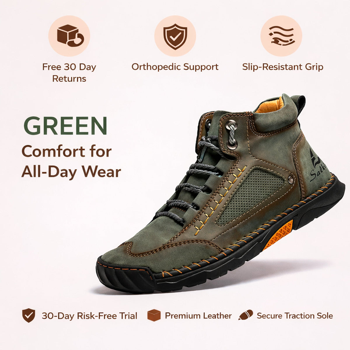 Bobby | Timeless Lace-Up Mens Boots with Chunky Soles