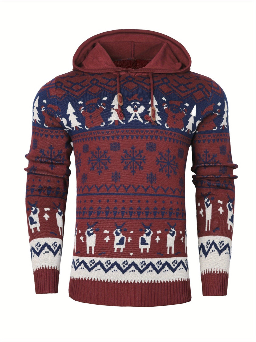 Bodhi | Graceful Reindeer Mens Xmas Jumper Hoodie