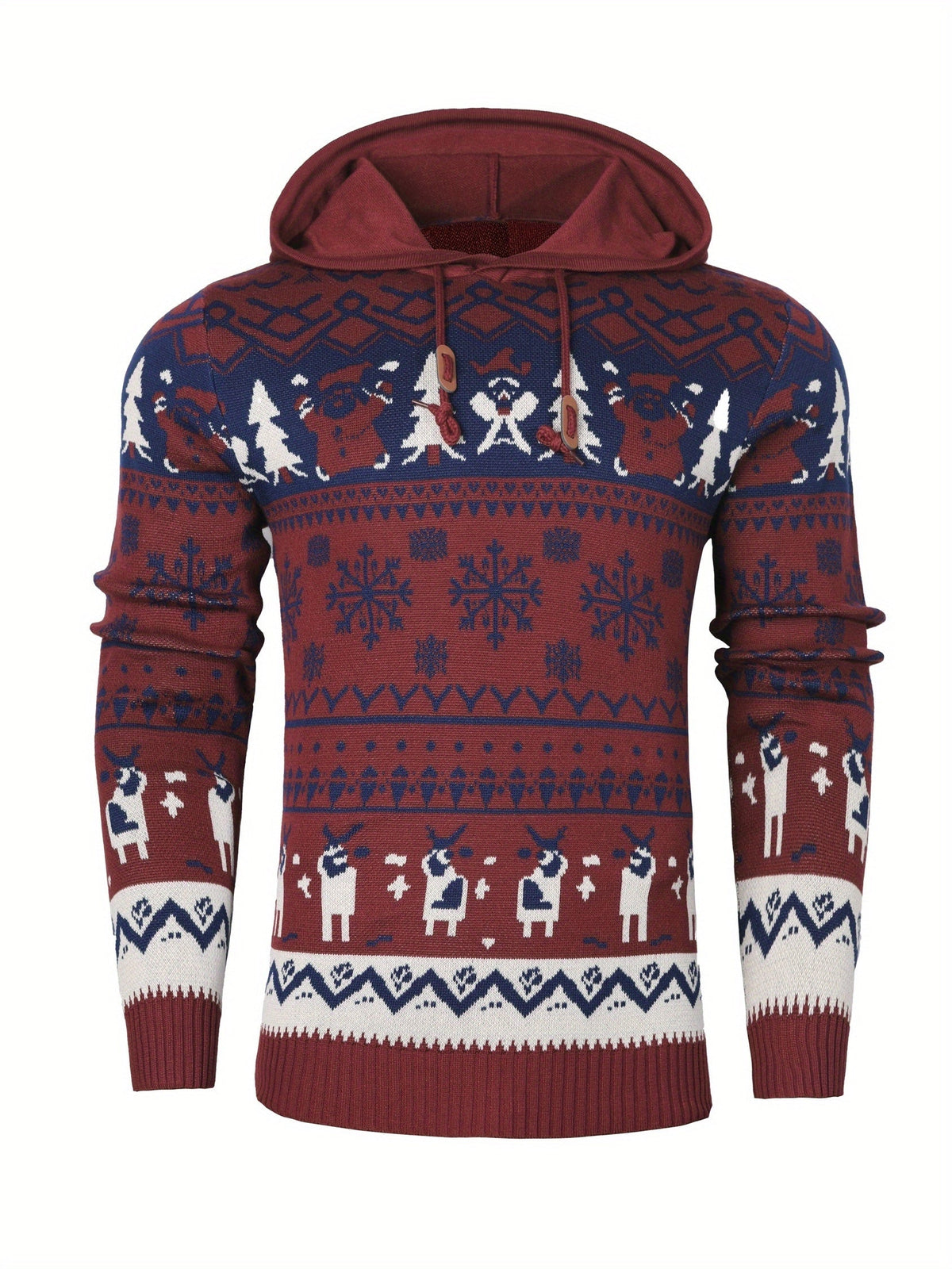 Bodhi | Graceful Reindeer Mens Xmas Jumper Hoodie