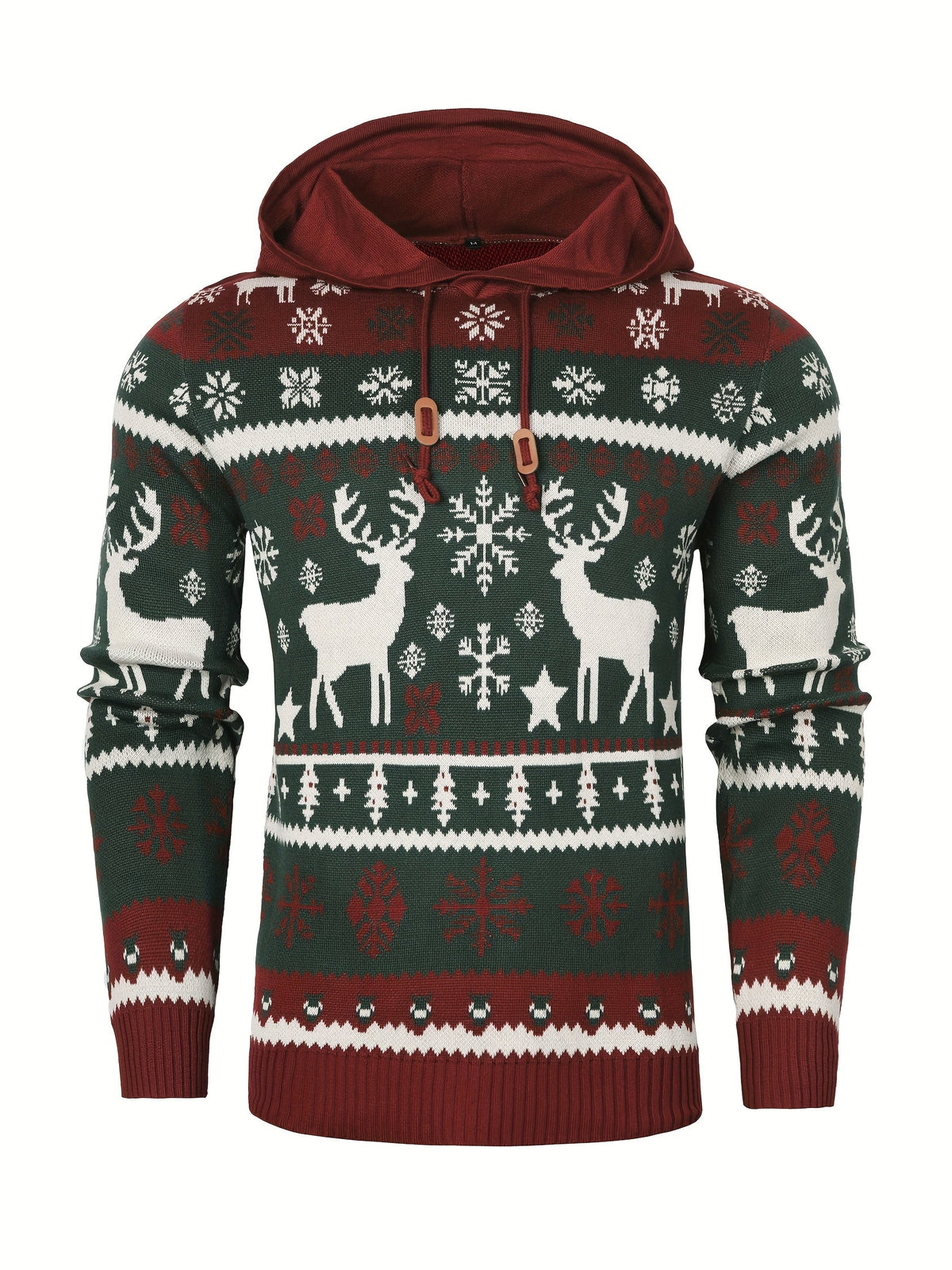 Bodhi | Graceful Reindeer Mens Xmas Jumper Hoodie