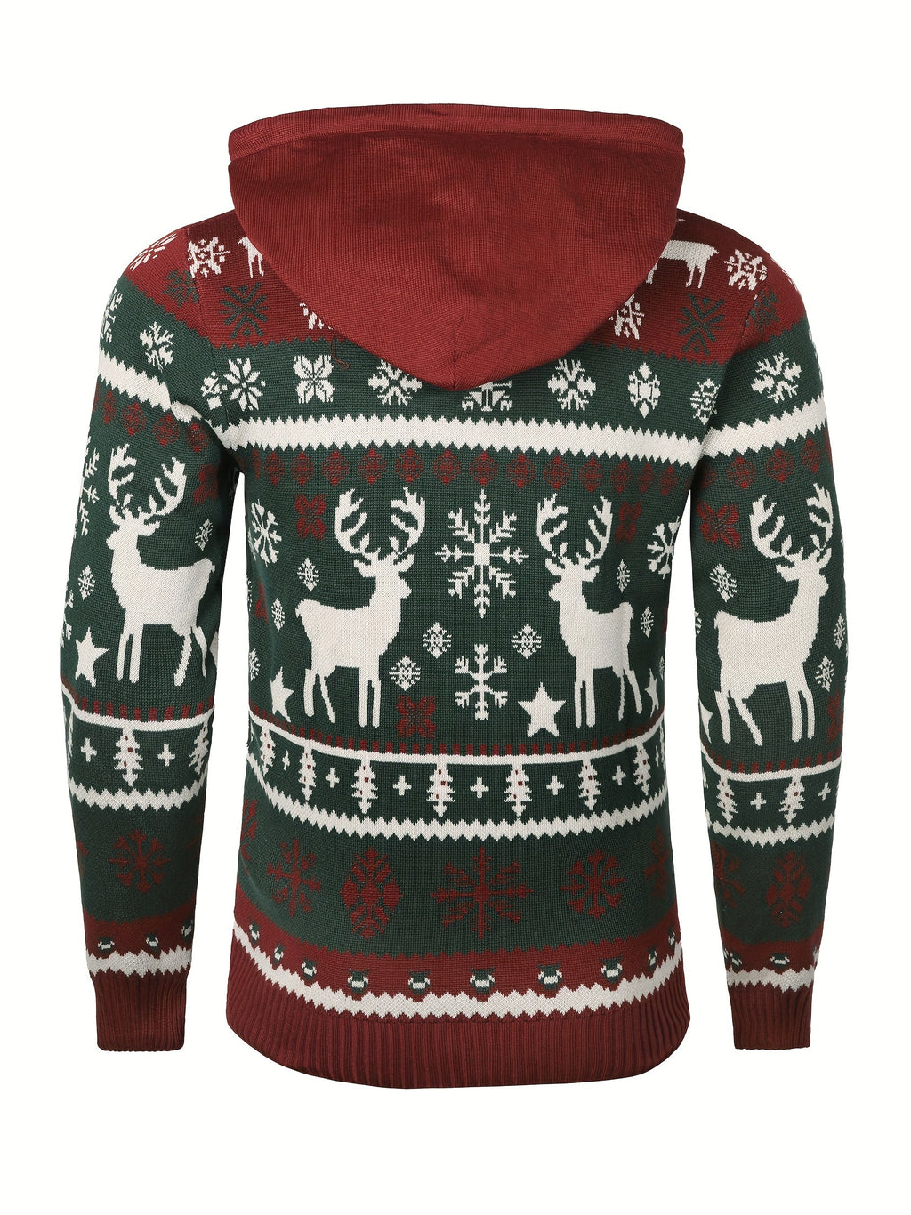 Bodhi | Graceful Reindeer Mens Xmas Jumper Hoodie