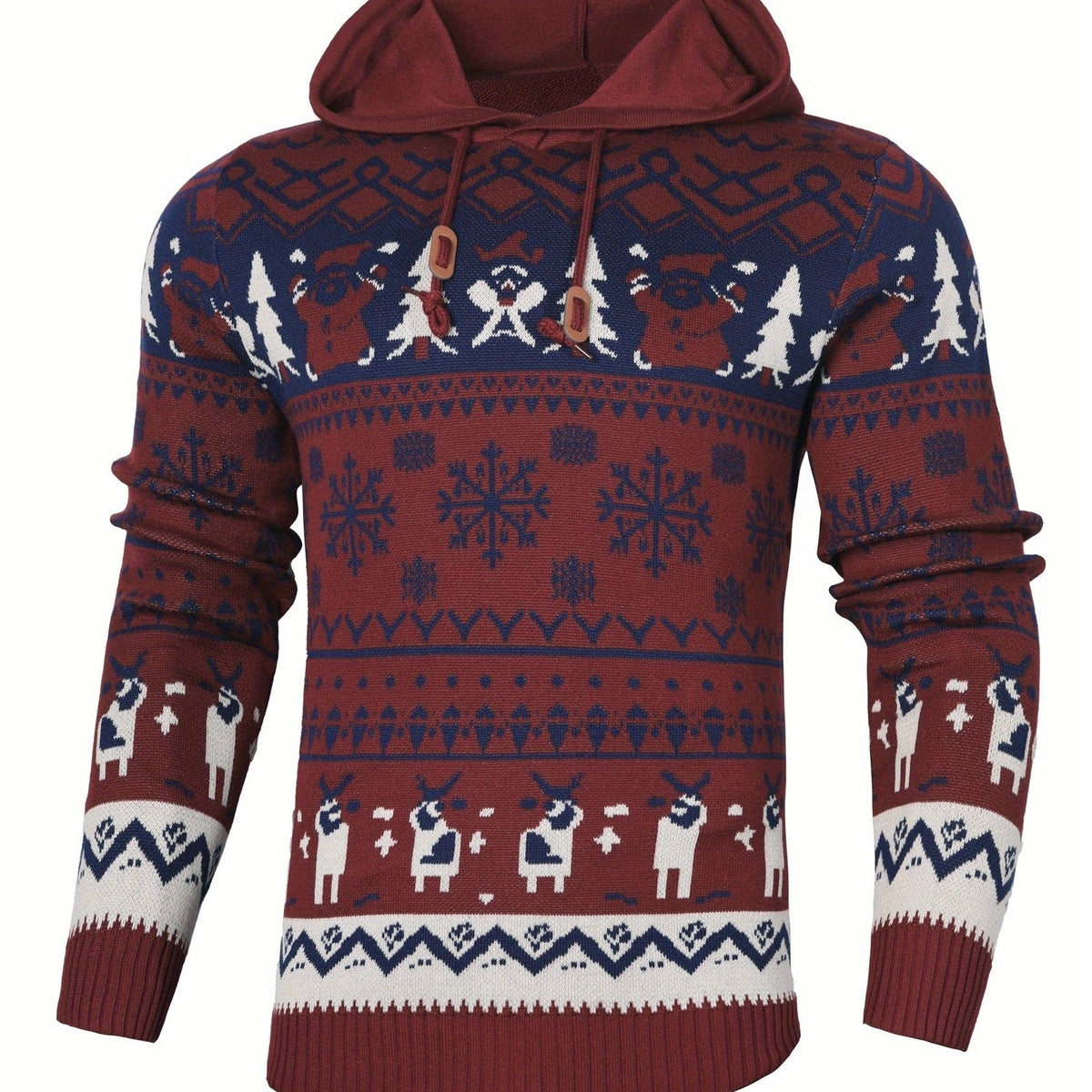 Bodhi | Graceful Reindeer Mens Xmas Jumper Hoodie