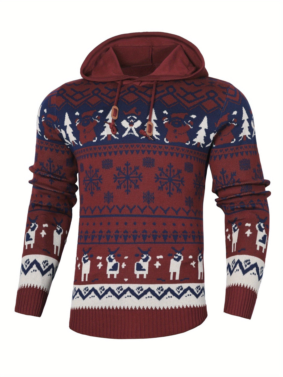 Bodhi | Graceful Reindeer Mens Xmas Jumper Hoodie