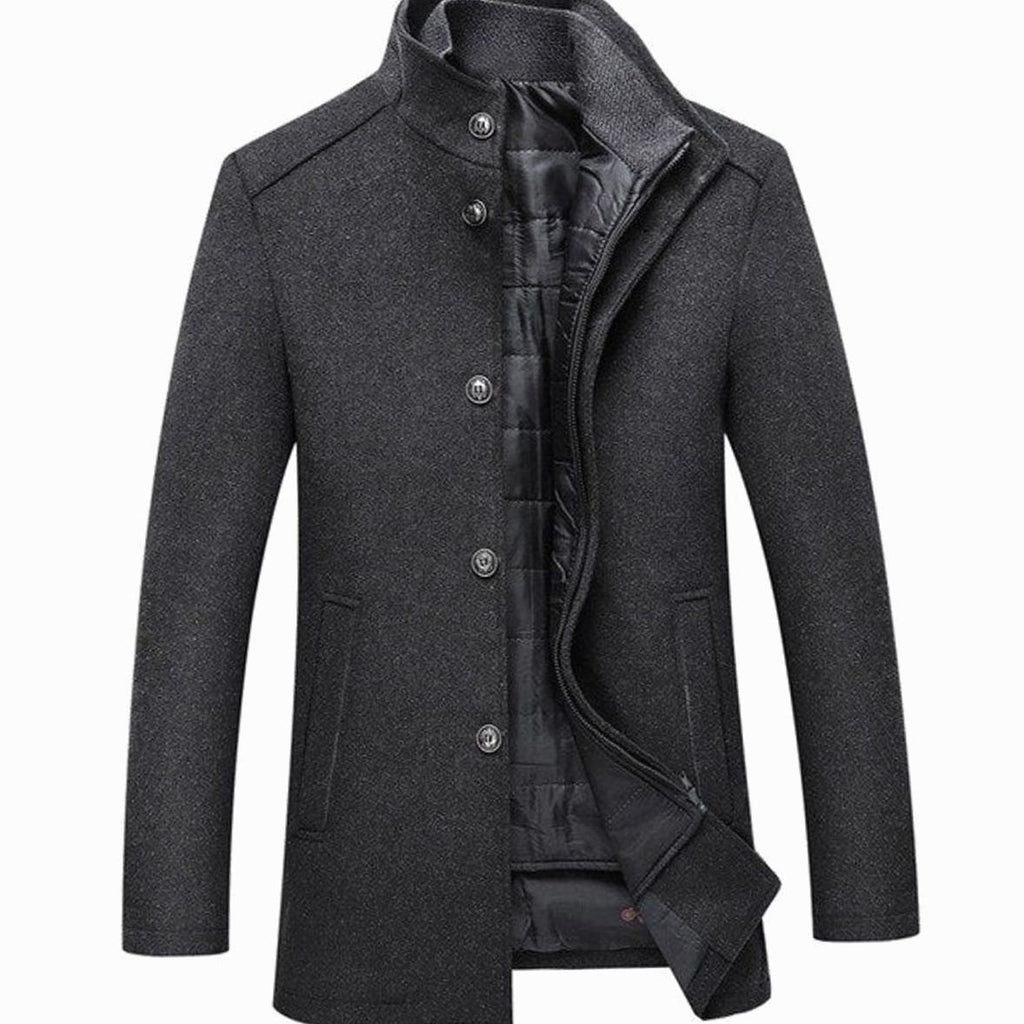 Bodhi | Stylish Stand Collar Button-Up Mens Parka Jacket