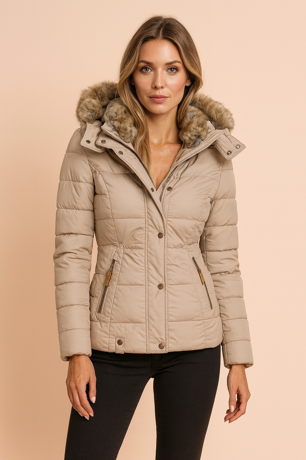 Bonnie | Graceful Hooded Quilted Puffer Jacket Women