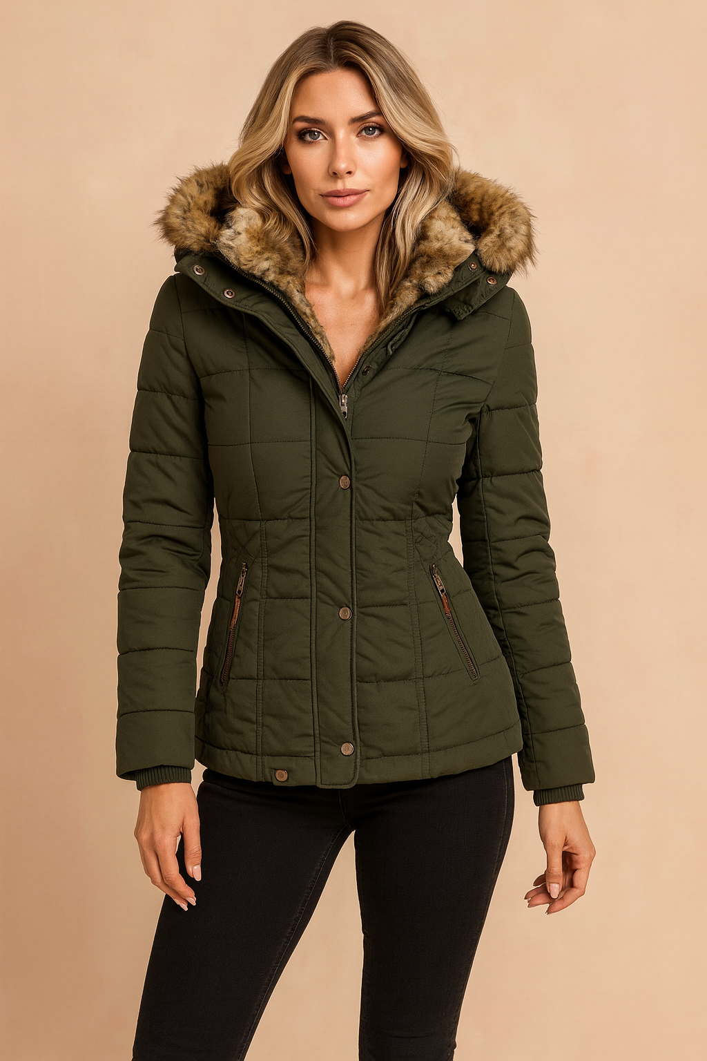 Bonnie | Graceful Hooded Quilted Puffer Jacket Women