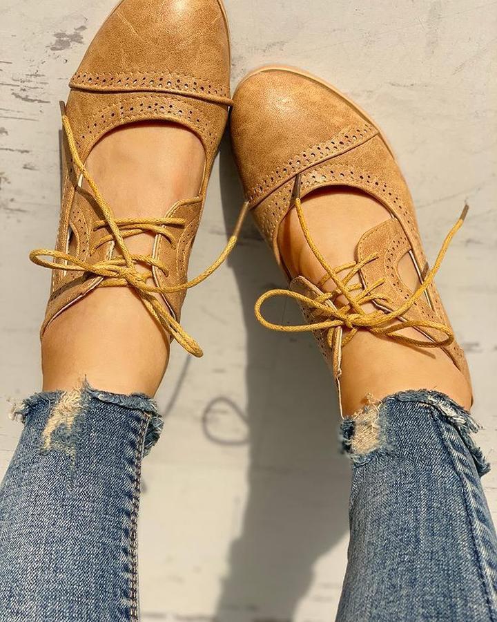 Bonnie | Graceful Lace-Up Cut-Out Mary Jane Heels
