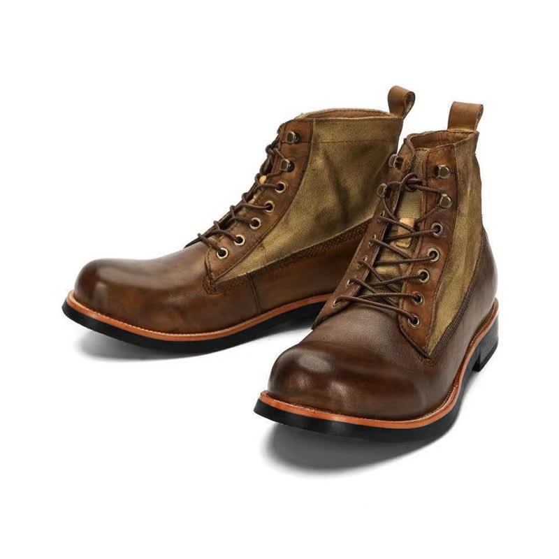 Brody | Burnished Lace Up Mens Boots