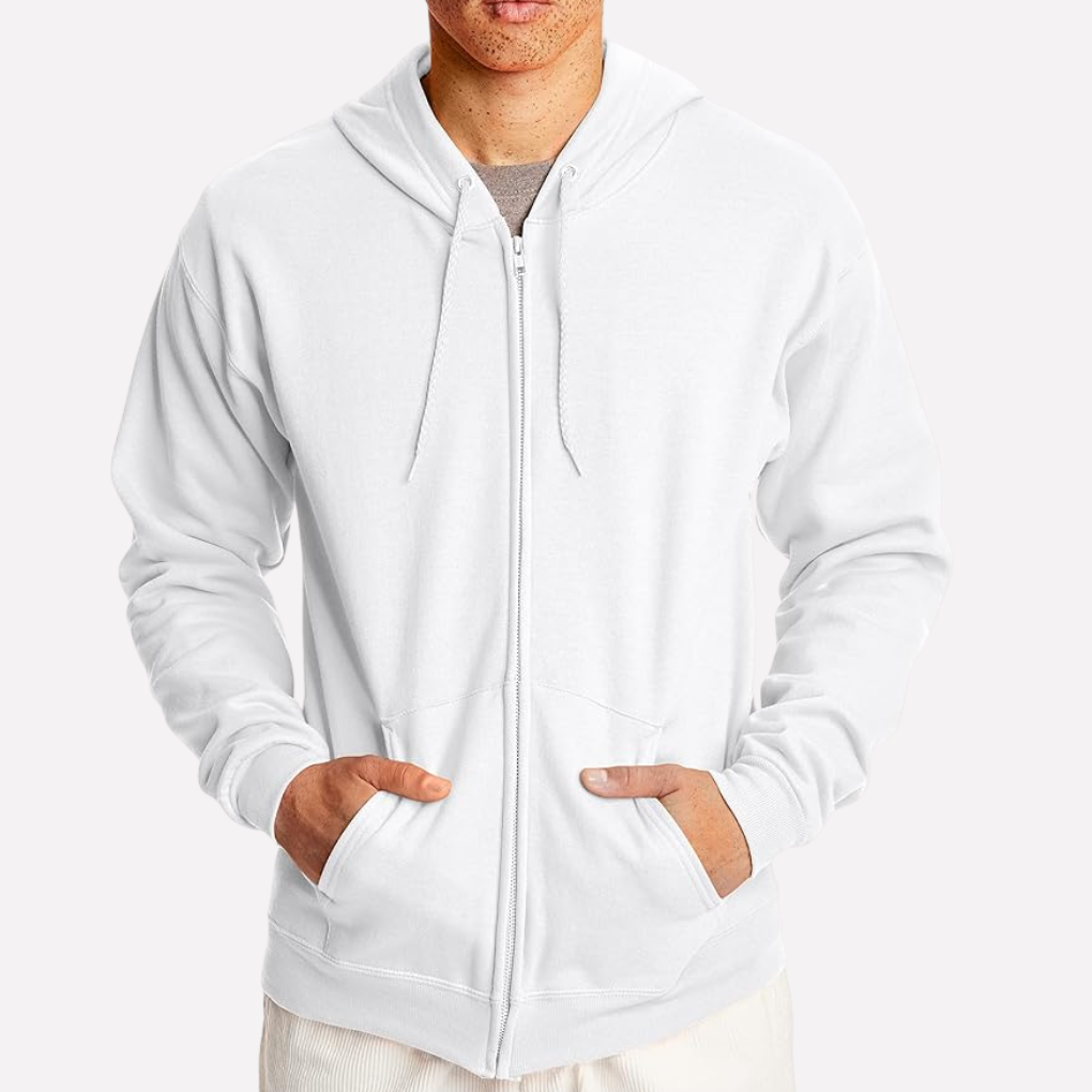 Caleb | Effortless Full-Zip Hooded Sweatshirt