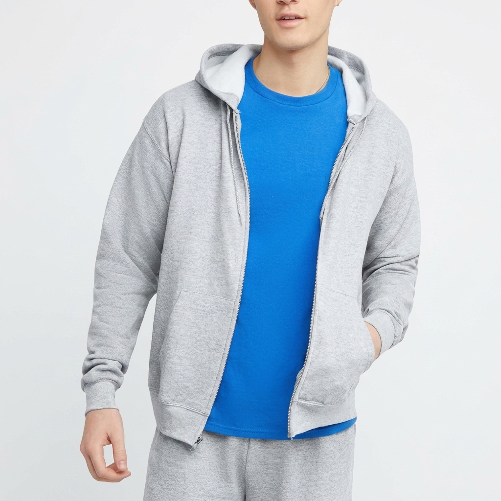 Caleb | Effortless Full-Zip Hooded Sweatshirt