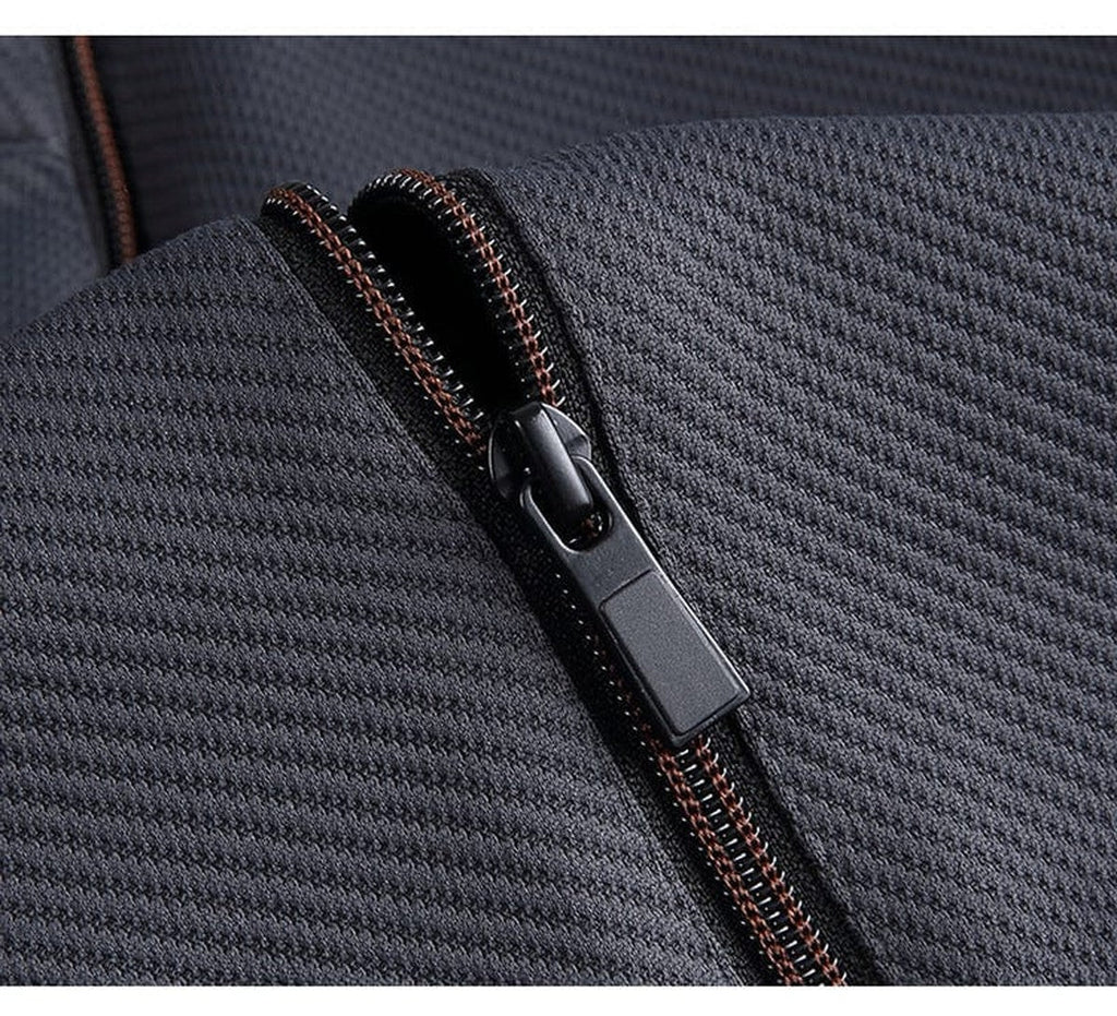Caleb | Elegant Full-Zip Hooded Tracksuit with Matching Sweatpants