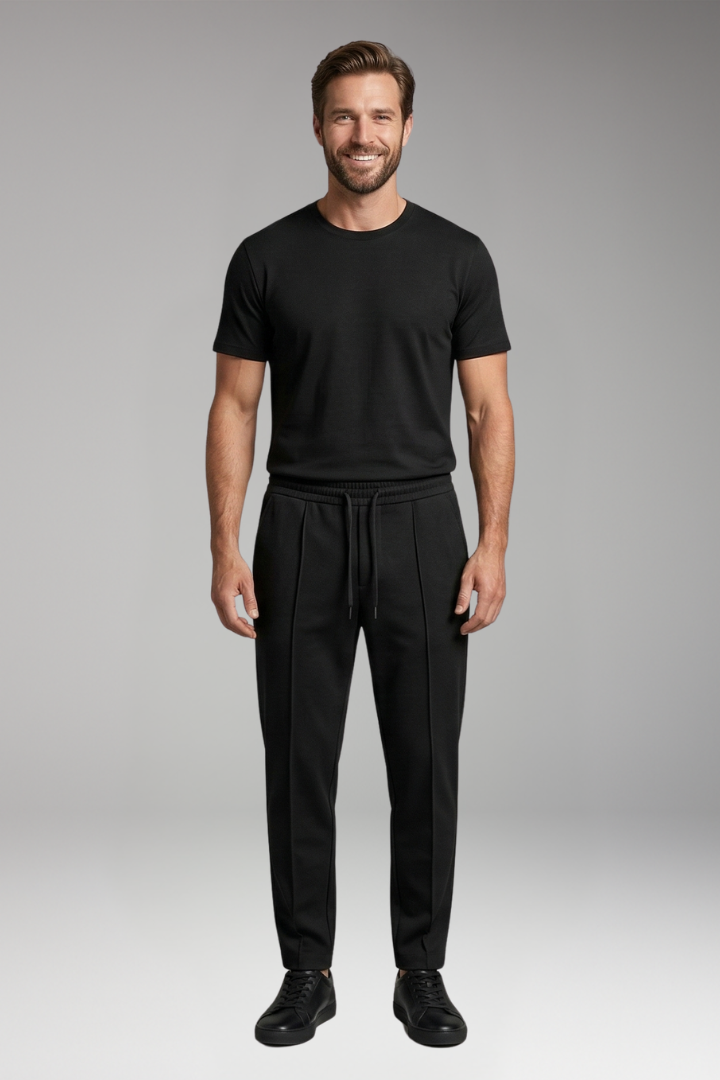 Caleb | Relaxed Fit Tracksuit Set with Crew Neck Tee and Joggers