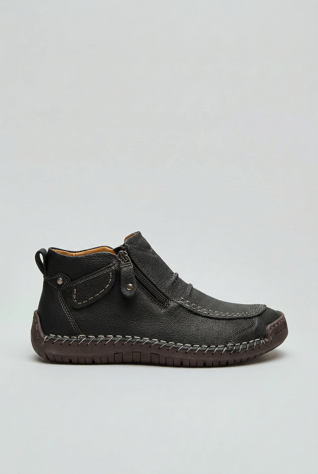 Caleb | Relaxed Side Zip Orthopedic Ankle Boots