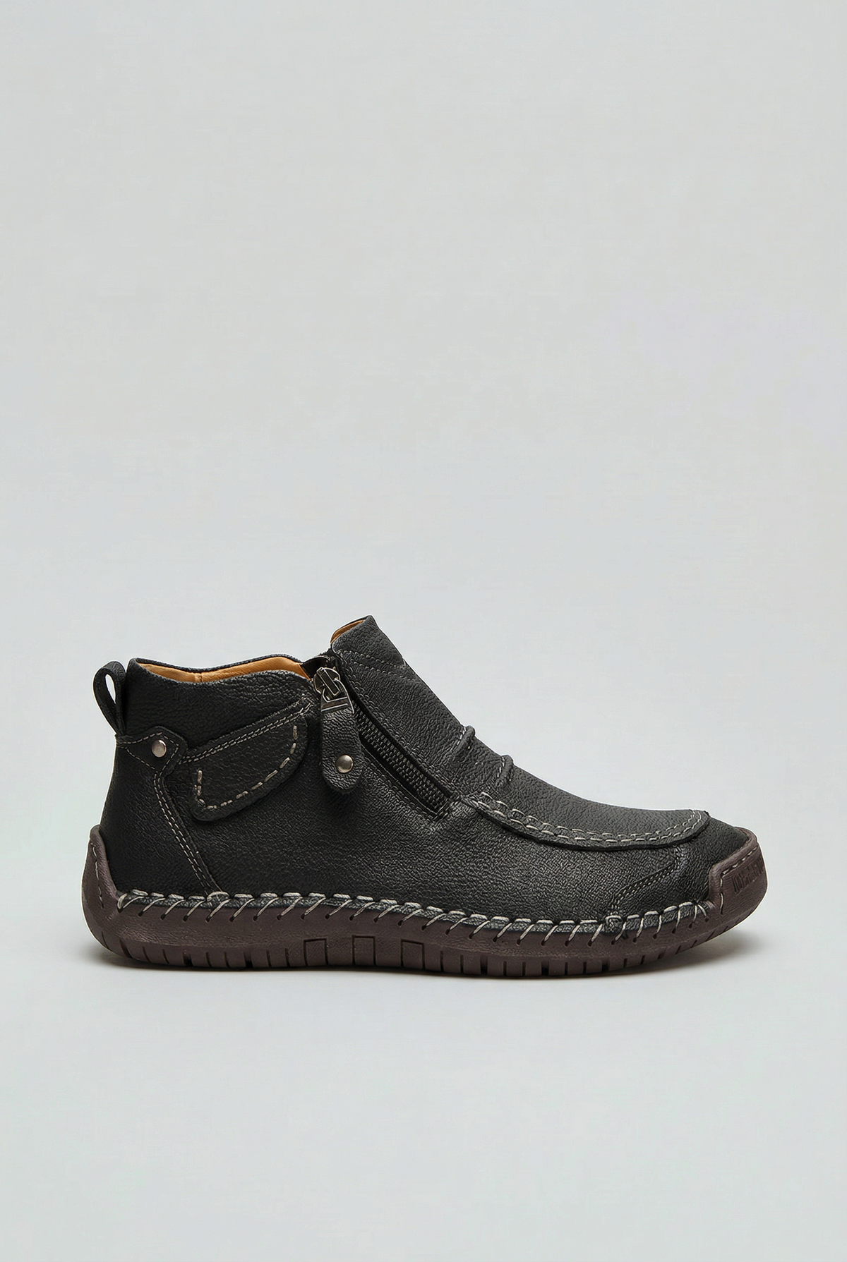Caleb | Relaxed Side Zip Orthopedic Ankle Boots