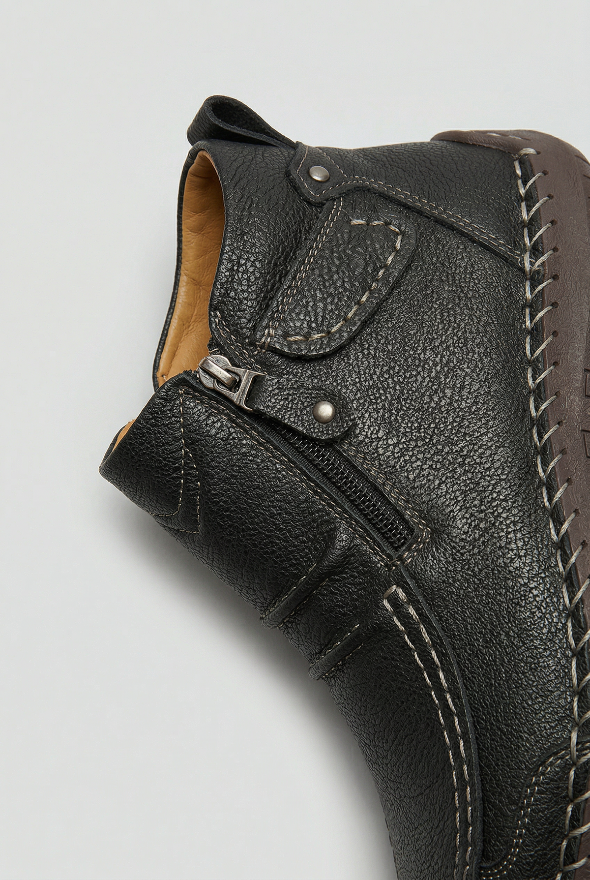 Caleb | Relaxed Side Zip Orthopedic Ankle Boots
