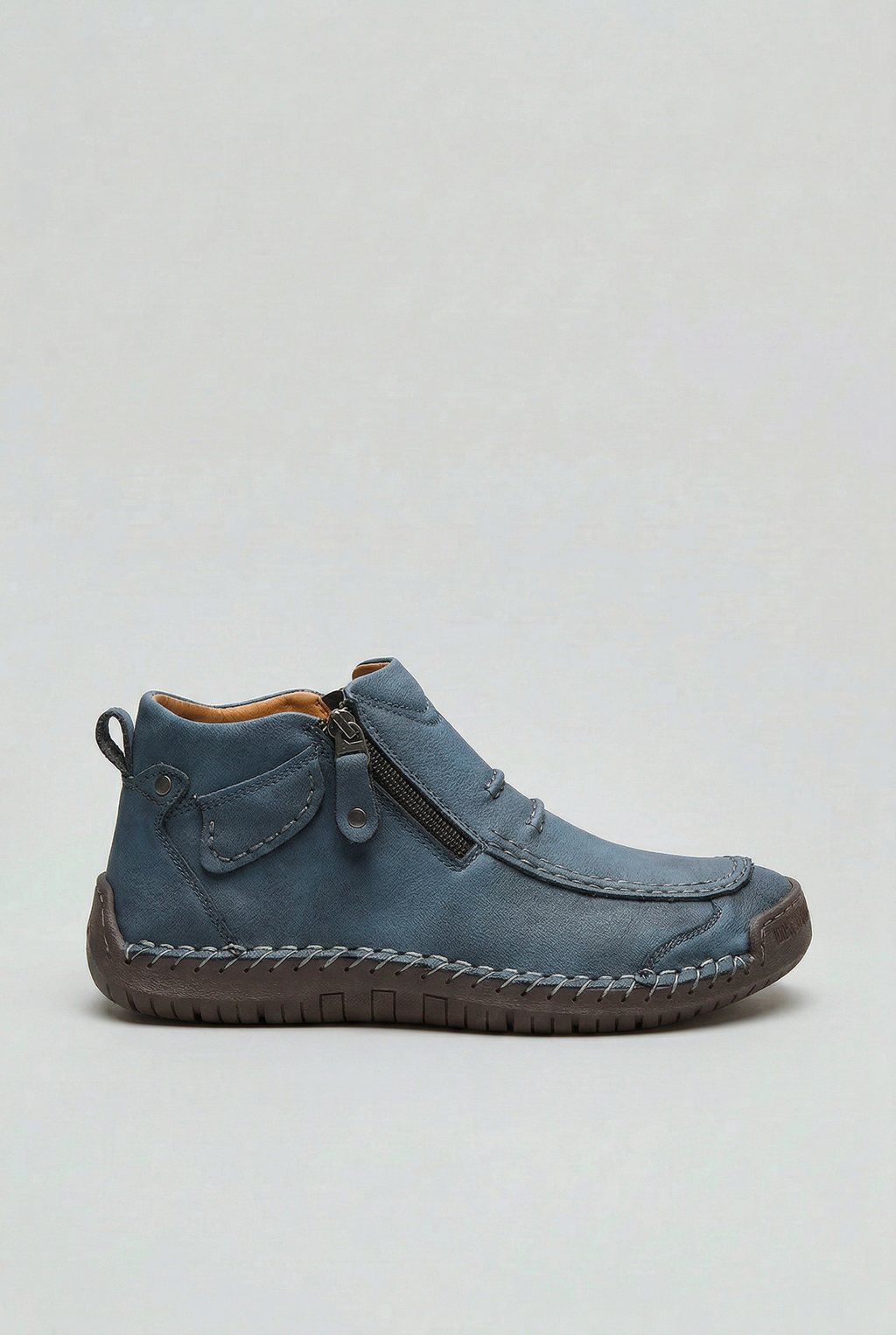 Caleb | Relaxed Side Zip Orthopedic Ankle Boots