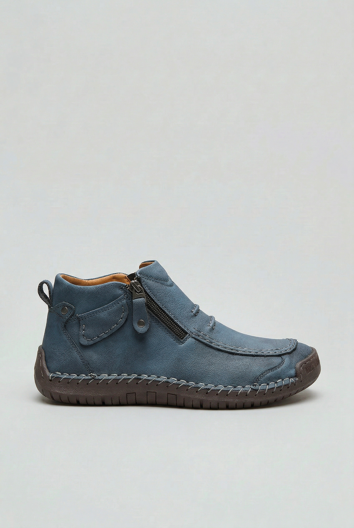 Caleb | Relaxed Side Zip Orthopedic Ankle Boots