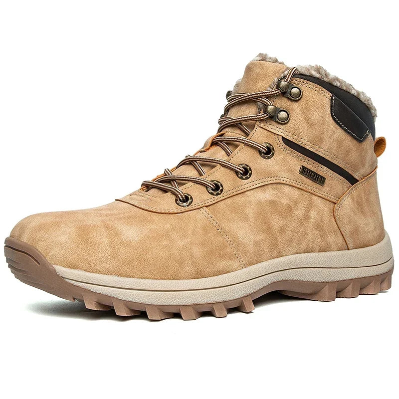 Charlie | Stylish Fur-Trim Winter Hiking Boots for Men