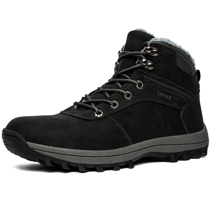 Charlie | Stylish Fur-Trim Winter Hiking Boots for Men