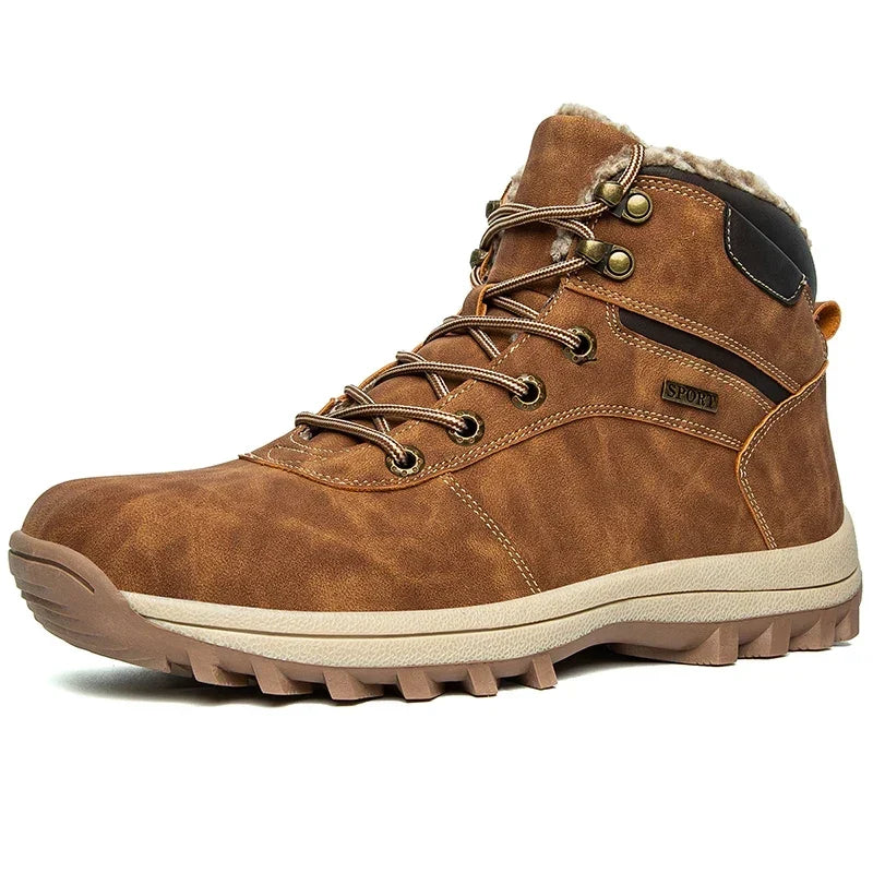 Charlie | Stylish Fur-Trim Winter Hiking Boots for Men