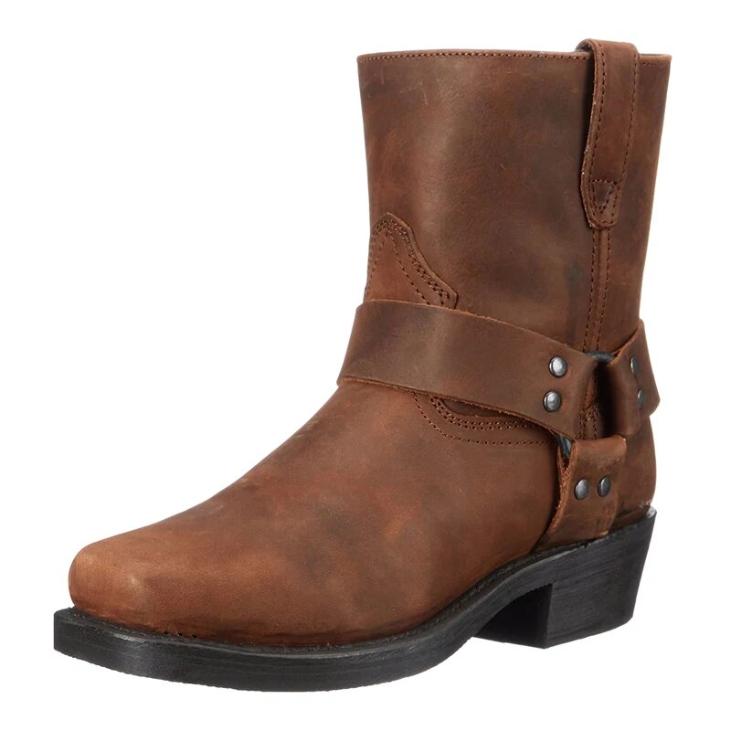Charlie | Vintage Harness Biker Mens Boots
