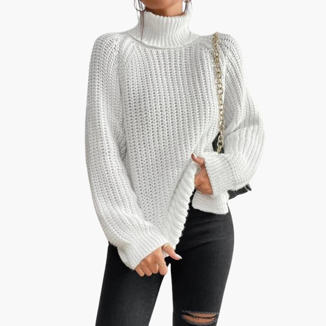 Charlotte | Classic Oversized Roll Neck Womens Knit Jumper