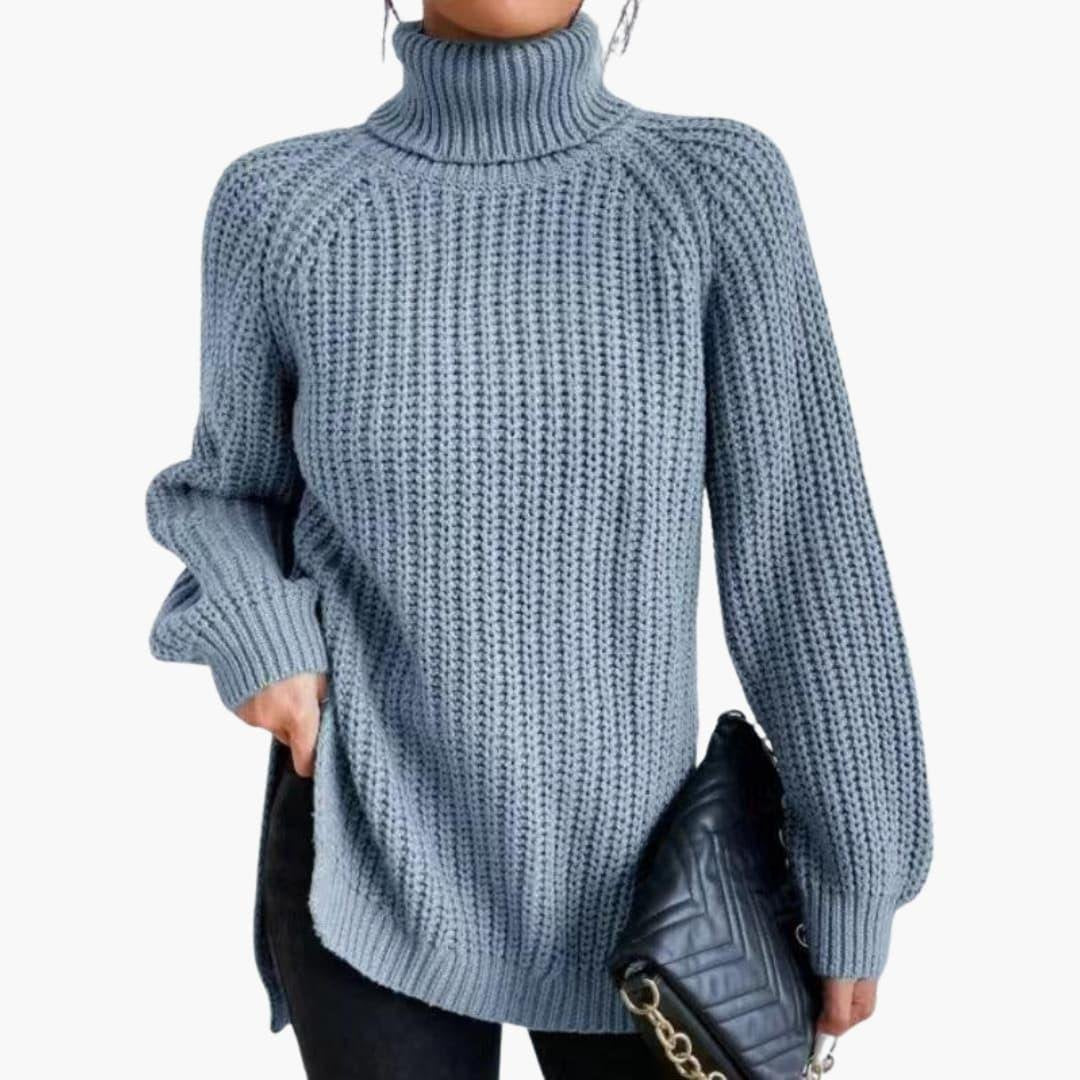 Charlotte | Classic Oversized Roll Neck Womens Knit Jumper