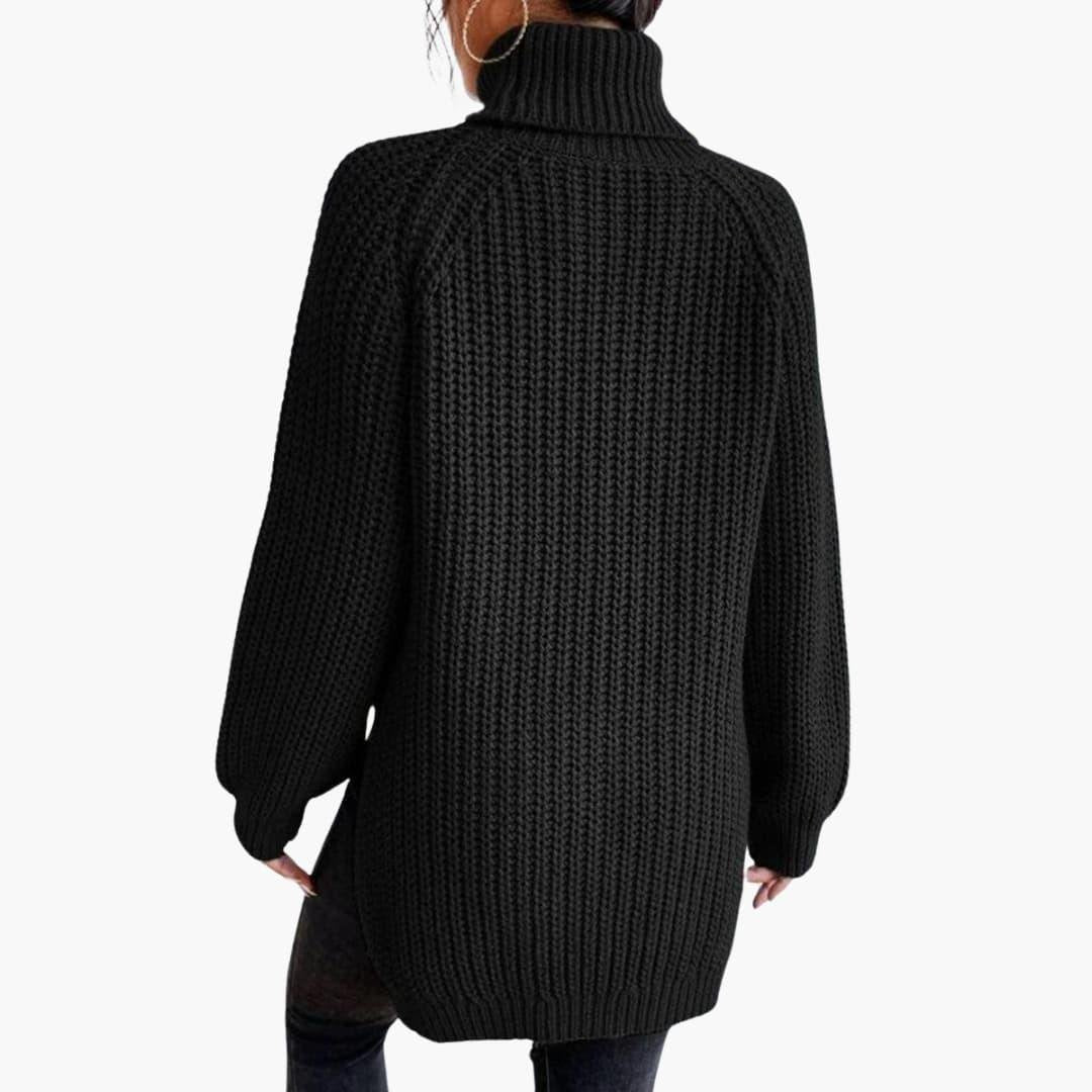 Charlotte | Classic Oversized Roll Neck Womens Knit Jumper