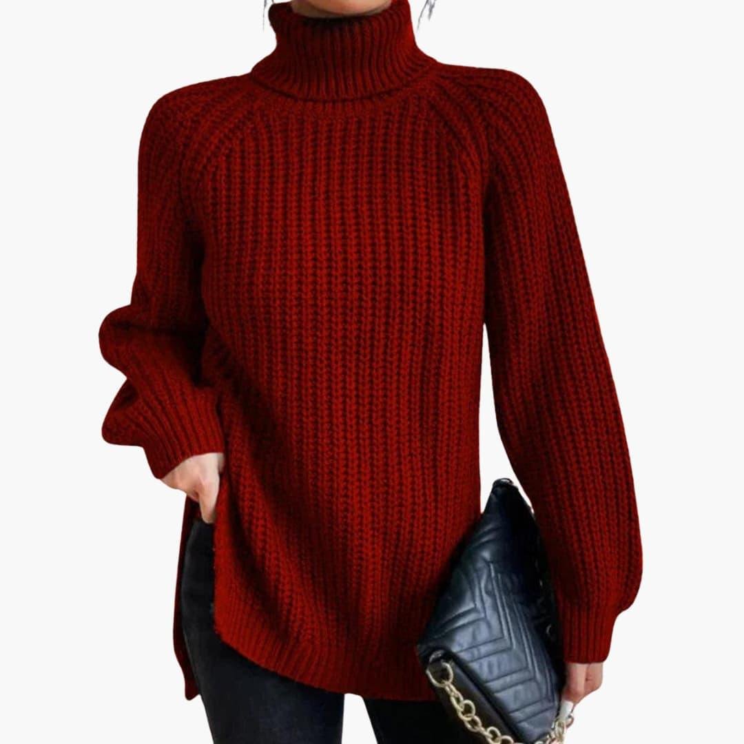 Charlotte | Classic Oversized Roll Neck Womens Knit Jumper