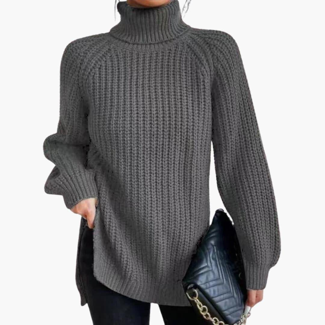 Charlotte | Classic Oversized Roll Neck Womens Knit Jumper