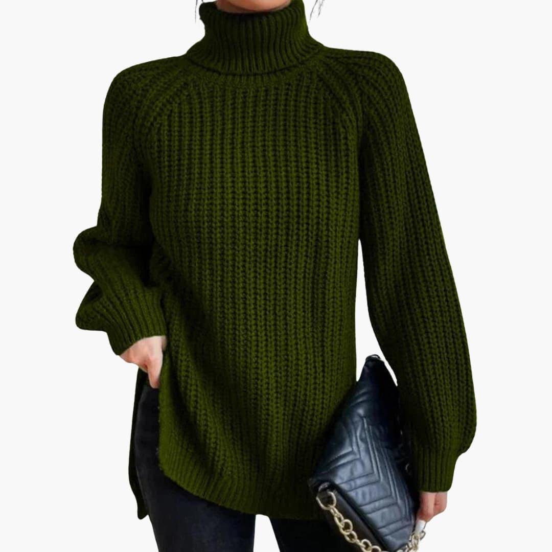Charlotte | Classic Oversized Roll Neck Womens Knit Jumper