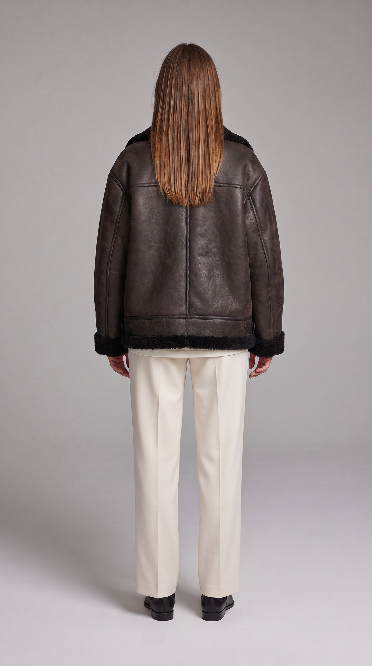 Charlotte | Stylish Oversized Faux Fur Coat with Shearling Lapels