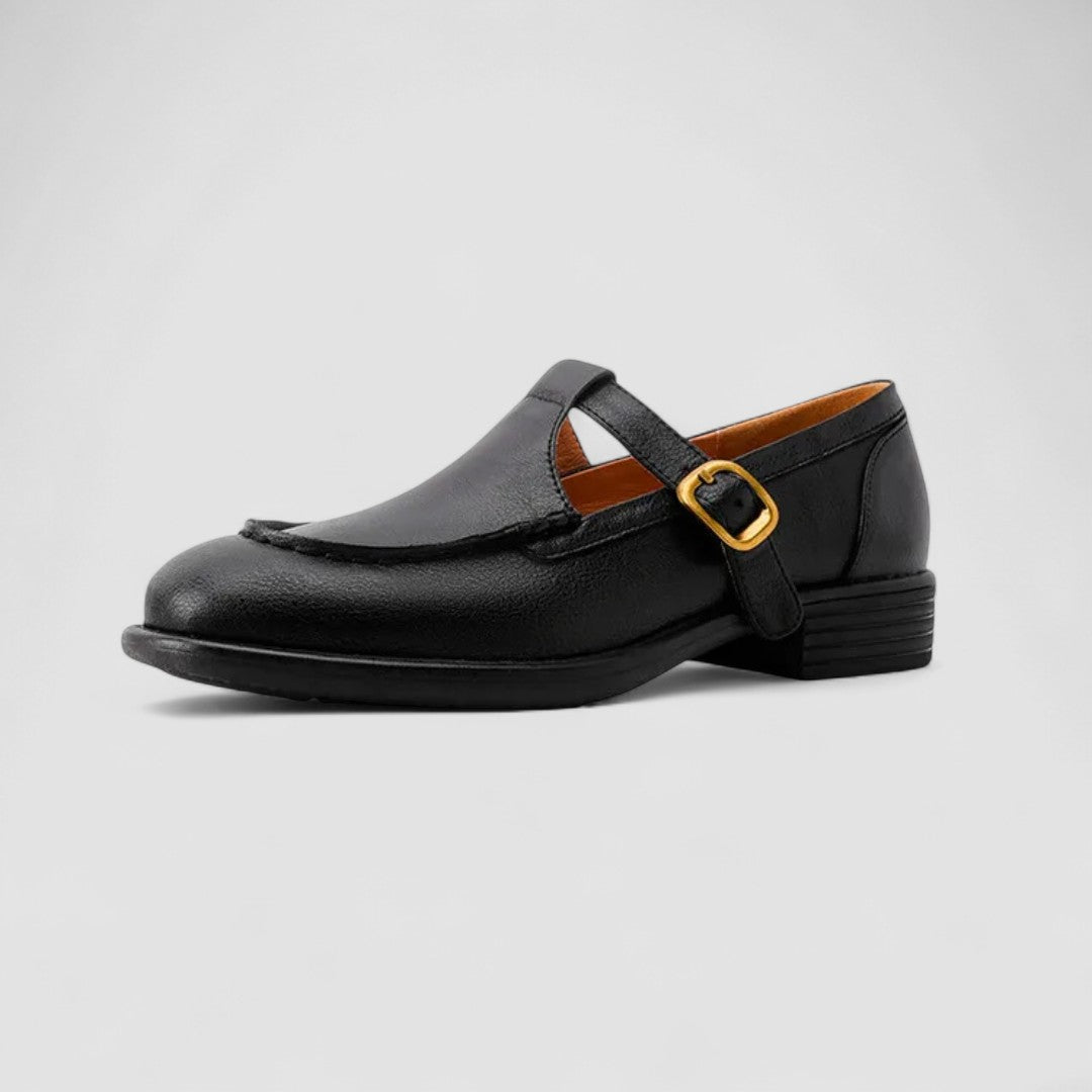 Chloe | Elegant Chunky Sole Mary Jane Buckle Shoes