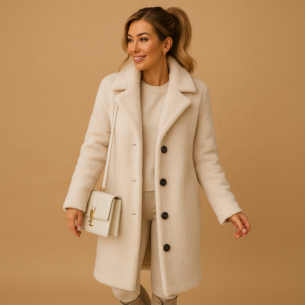 Clara | Classic Longline Faux Fur Teddy Coat