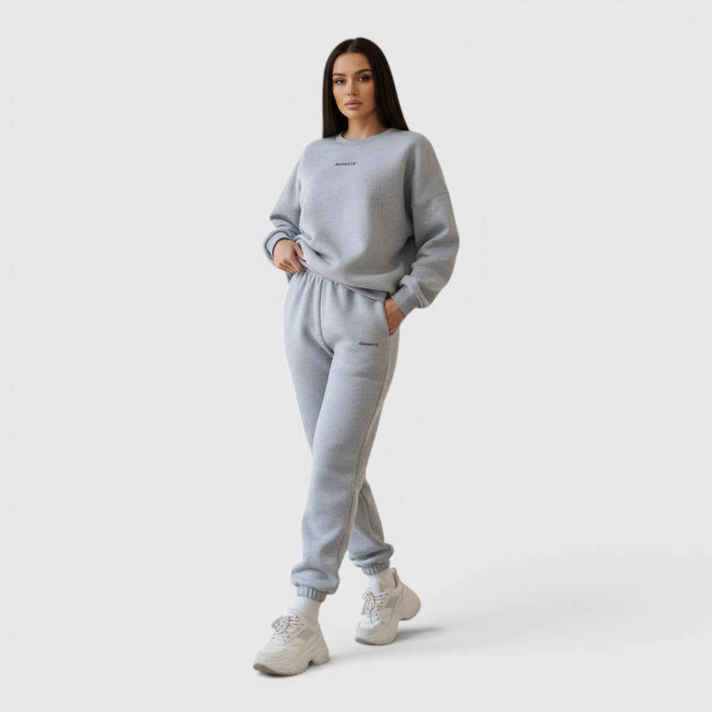 Clara | Graceful Oversized Embroidered Tracksuit Two-Piece Set
