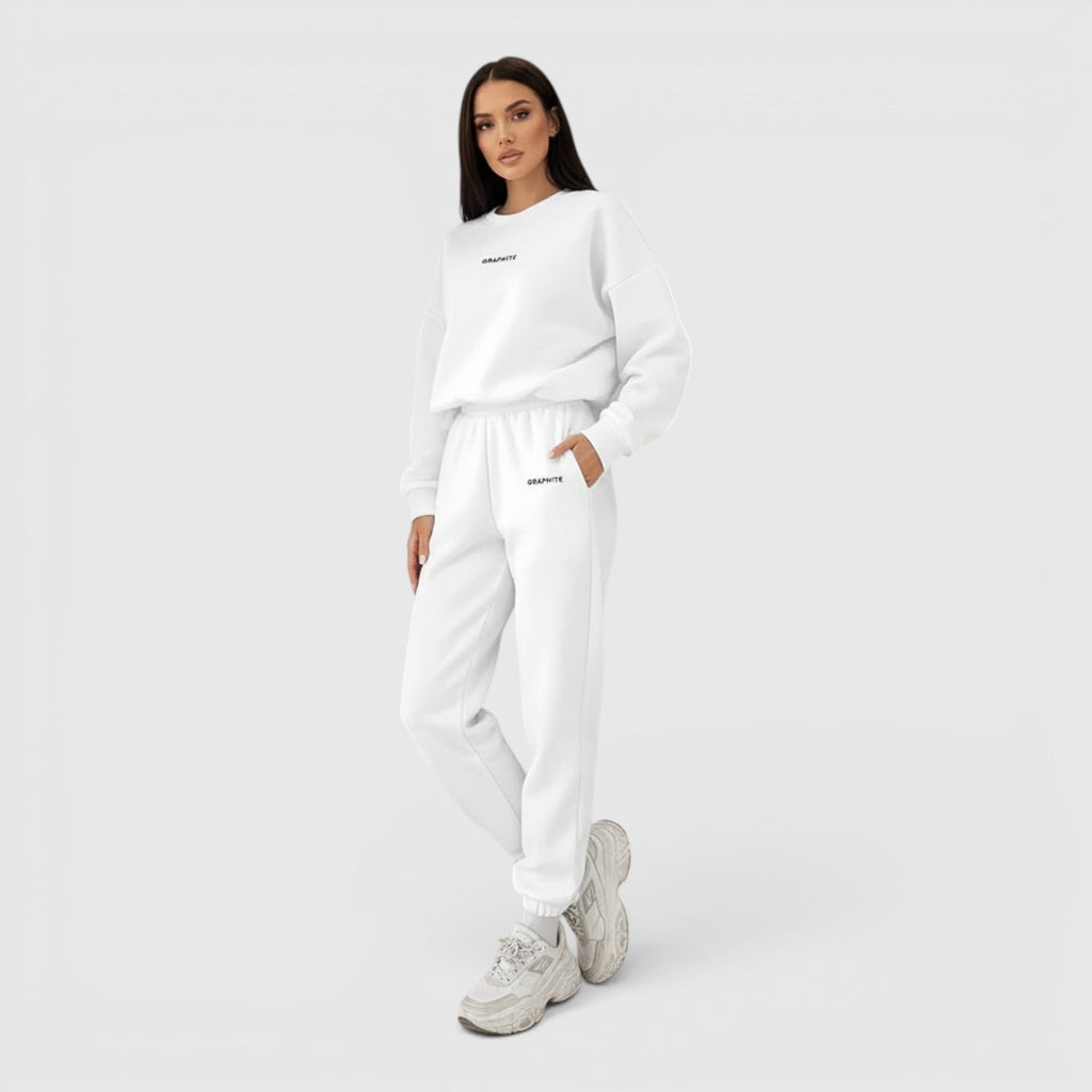 Clara | Graceful Oversized Embroidered Tracksuit Two-Piece Set