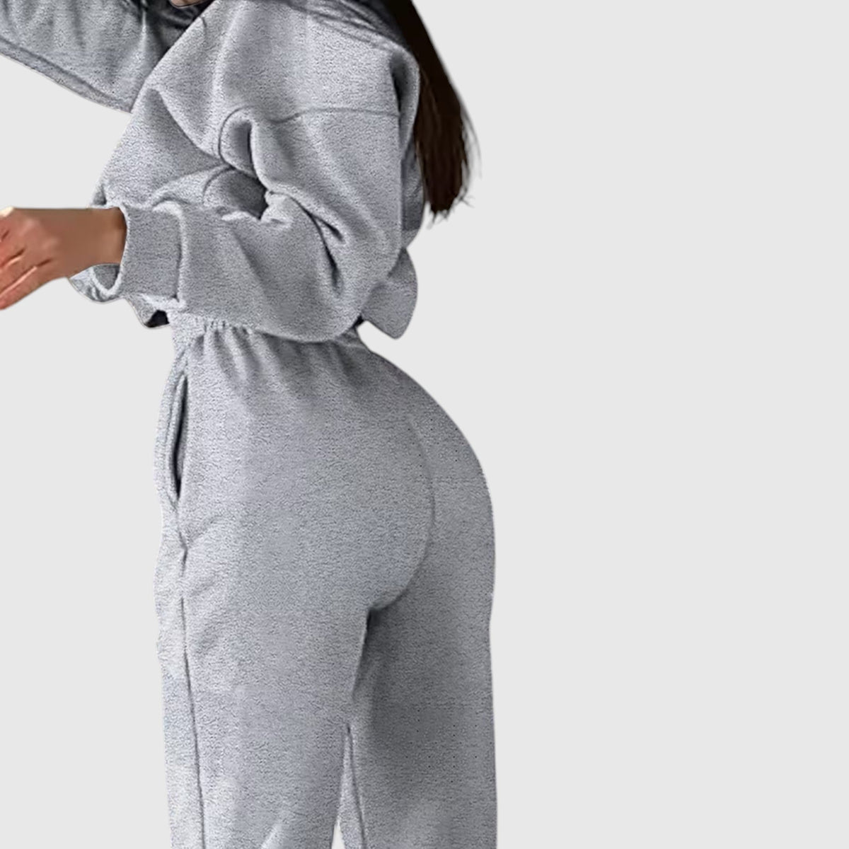 Clara | Graceful Oversized Embroidered Tracksuit Two-Piece Set