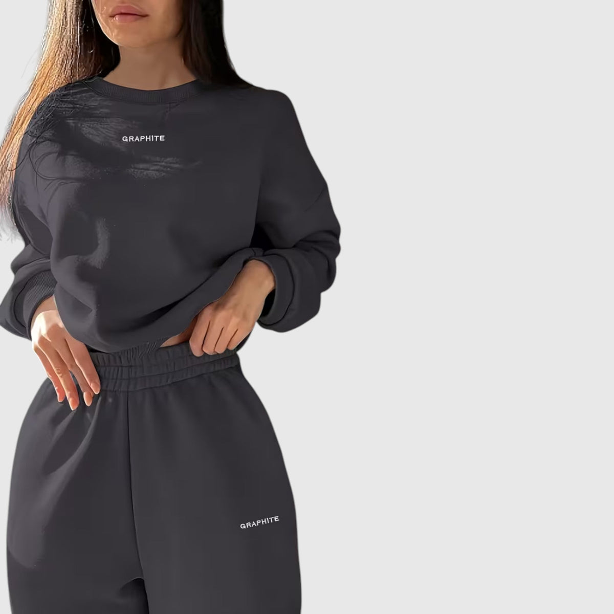 Clara | Graceful Oversized Embroidered Tracksuit Two-Piece Set