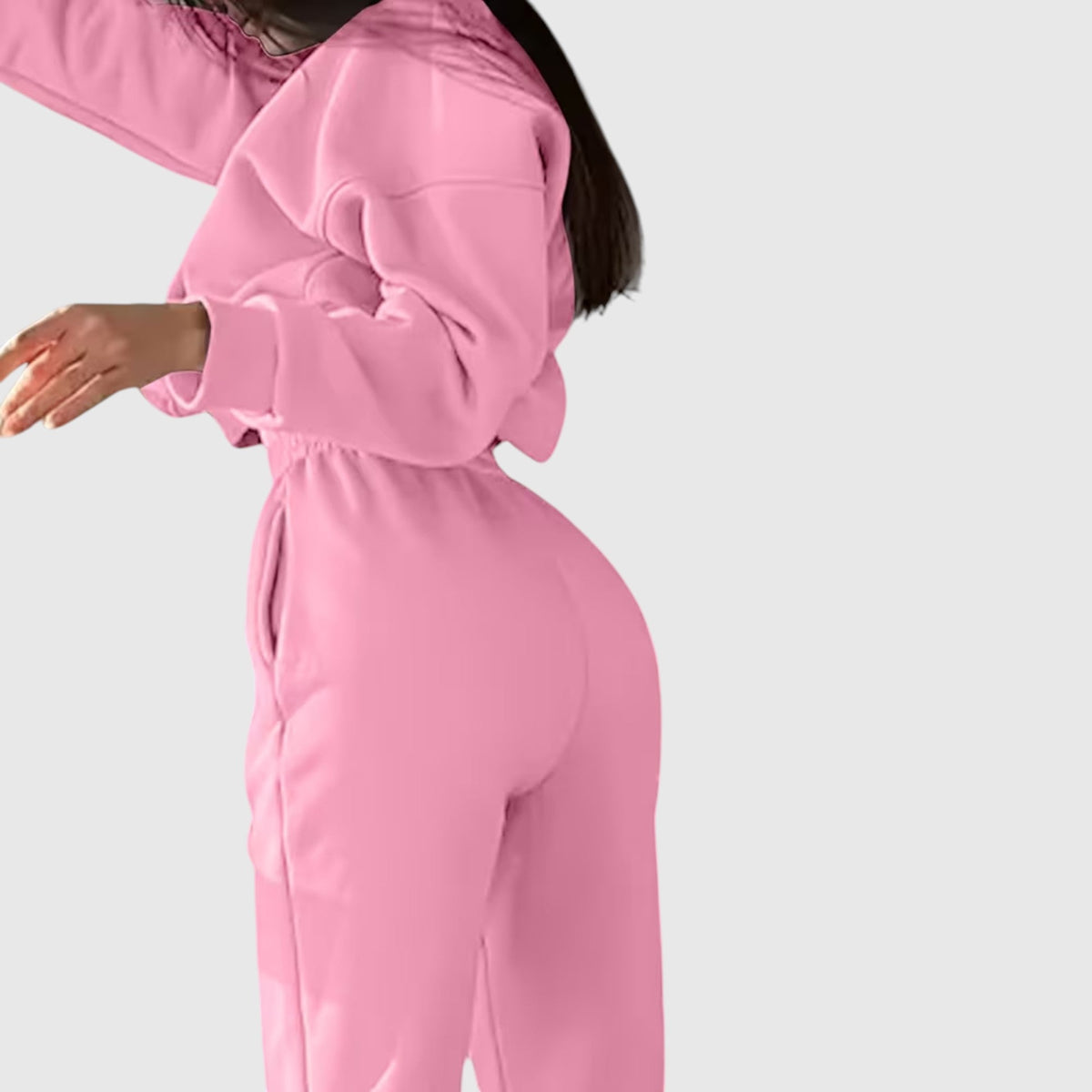 Clara | Graceful Oversized Embroidered Tracksuit Two-Piece Set