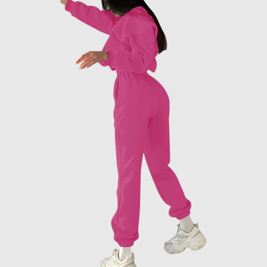Clara | Graceful Oversized Embroidered Tracksuit Two-Piece Set